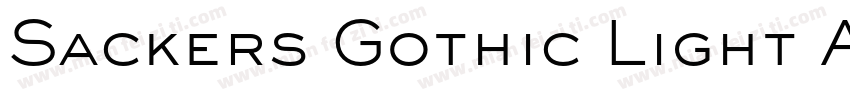 Sackers Gothic Light AT字体转换
